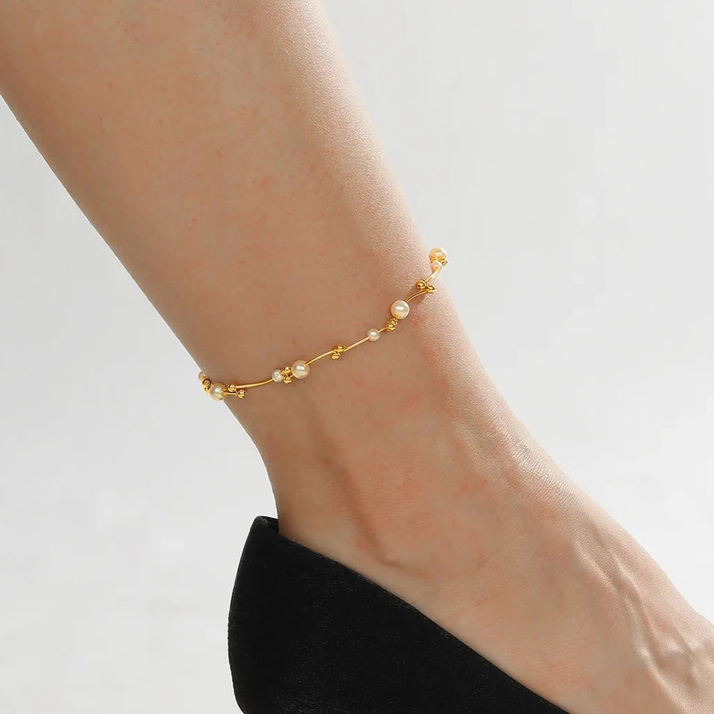 Luxe Pearl anklet