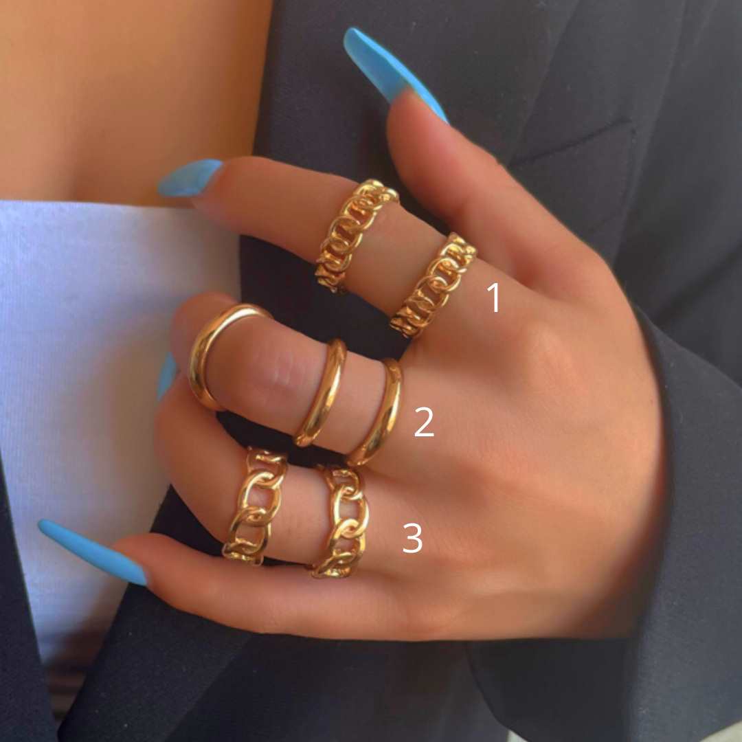 Nia Rings - Gold & Silver