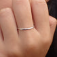 Simple thin stainless ring